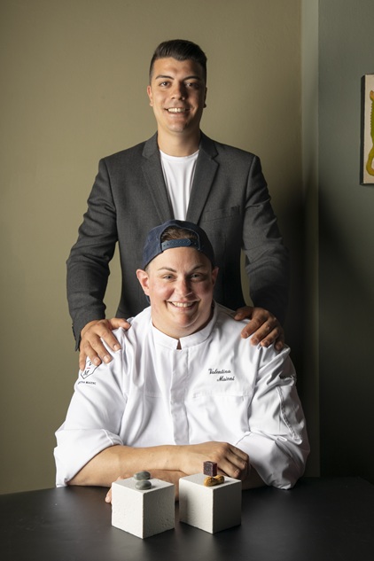 Chef valentina Maioni e Maitre Manuel Ettoumi ristorante fine dining Gustare Oltrecucina a Borgomanero - Novara