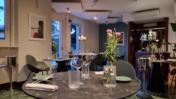 La sala a La Caprese di Mozzo Bergamo fine dining di cucina di Capri